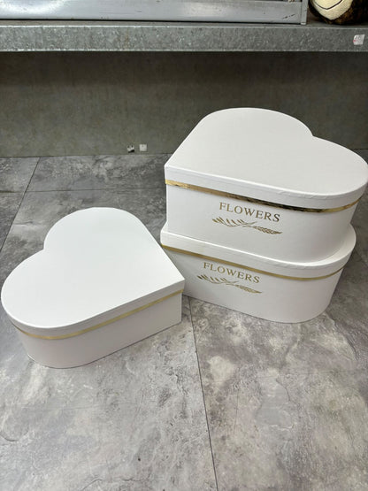 Hearts Floral Box (Set of 3)